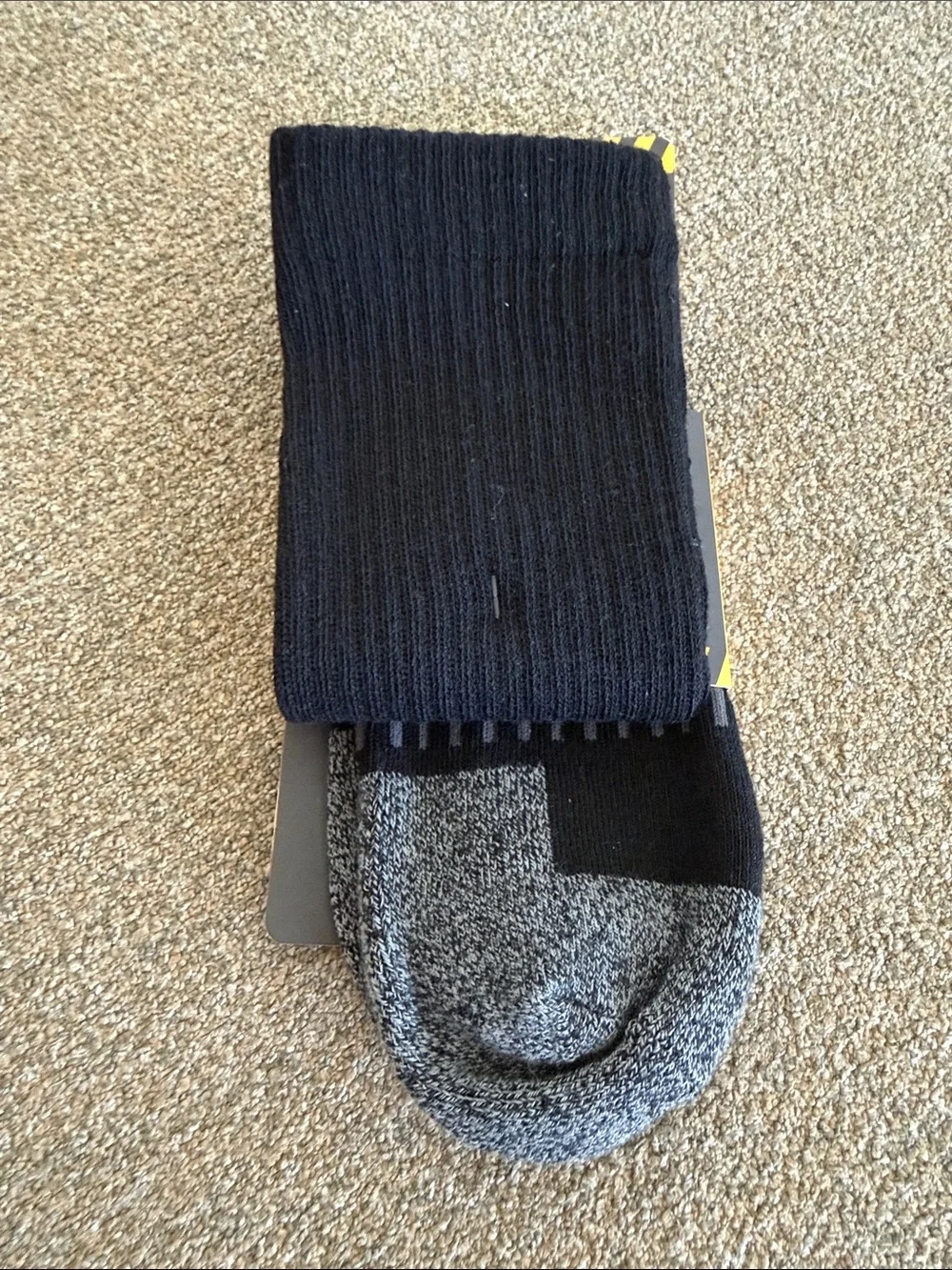 Men's Work Socks - Black & Gray